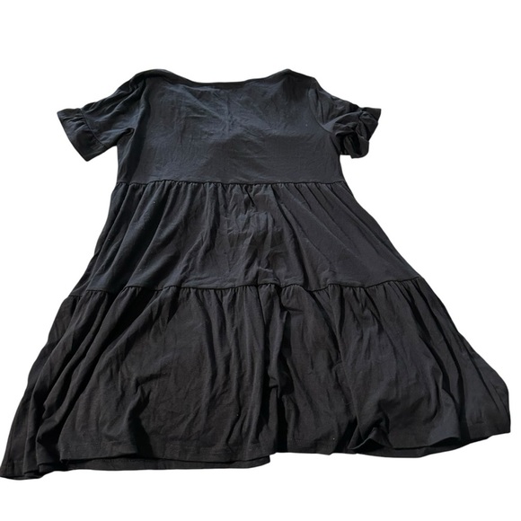 Women's navy blue v-neck babydoll dress size large - Picture 2 of 4